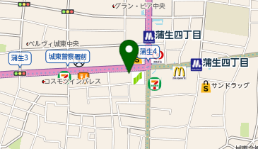 ケンタッキーフライドチキン 蒲生四丁目店の地図画像