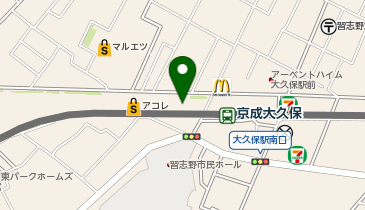 ケンタッキーフライドチキン 京成大久保駅前店の地図画像