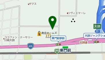 ケンタッキーフライドチキン ホームズ川崎大師店の地図画像