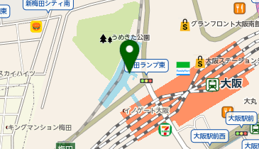 ケンタッキーフライドチキン うめきたグリーンプレイス店の地図画像