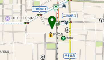 ケンタッキーフライドチキン BiVi二条店の地図画像