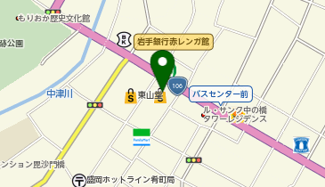 ケンタッキーフライドチキン 盛岡monaka店の地図画像