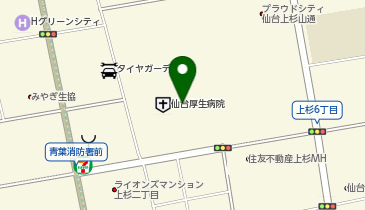 ケンタッキーフライドチキン イオンモール仙台上杉の地図画像