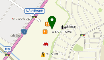 ケンタッキーフライドチキン ニトリモール枚方店の地図画像