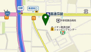 ケンタッキーフライドチキン イオン喜連瓜破店の地図画像