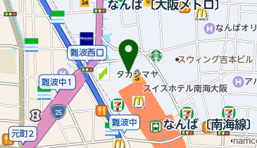 スターバックスコーヒー なんばCITY店の地図画像