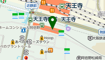 スターバックスコーヒー あべのsolaha店の地図画像