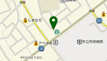 スターバックスコーヒー 八戸田向店の地図画像