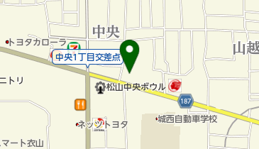 スターバックスコーヒー 松山中央店の地図画像