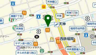 スターバックスコーヒー 福岡パルコ店の地図画像