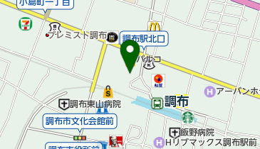 スターバックスコーヒー 調布パルコ店の地図画像