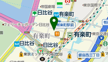 スターバックスコーヒー 有楽町ビル1階店の地図画像