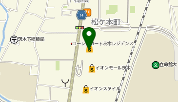 スターバックスコーヒー イオンモール茨木店の地図画像