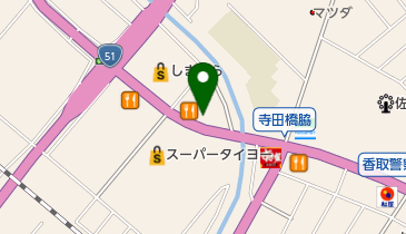 スターバックスコーヒー 香取佐原店の地図画像