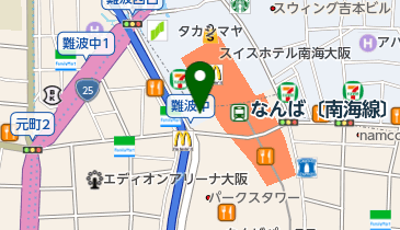 スターバックスコーヒー なんばスカイオ 3階店の地図画像