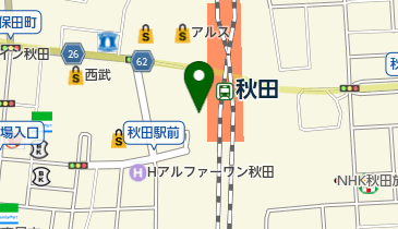 スターバックスコーヒー 秋田駅店の地図画像