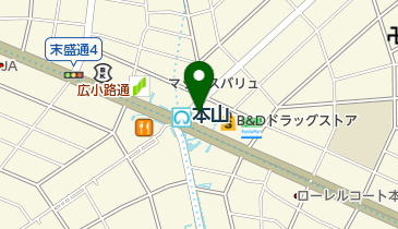 スターバックスコーヒー 本山駅前店の地図画像