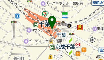 スターバックスコーヒー ペリエ千葉店の地図画像