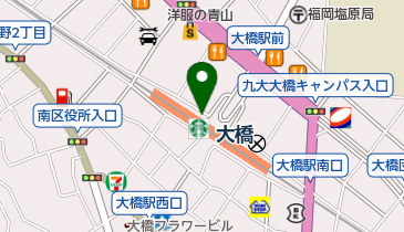 スターバックスコーヒー 西鉄大橋駅店の地図画像