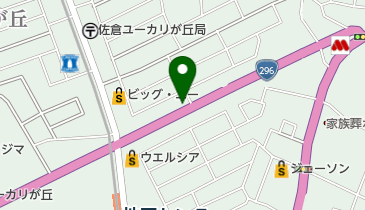 スターバックスコーヒー ユーカリが丘店の地図画像