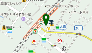 スターバックスコーヒー 近鉄草津店の地図画像