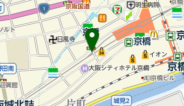 スターバックスコーヒー 京阪京橋駅片町口店の地図画像