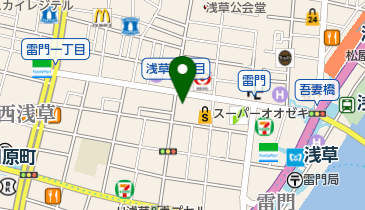 スターバックスコーヒー 浅草雷門通り店の地図画像