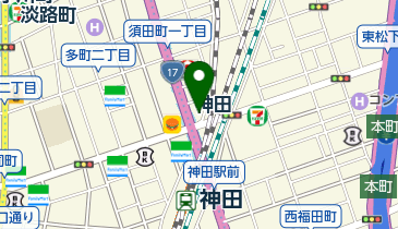スターバックスコーヒー 神田駅前店の地図画像