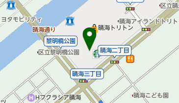 スターバックスコーヒー 晴海 トリトンスクエア店の地図画像