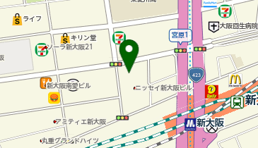 スターバックスコーヒー 新大阪ニッセイビル店の地図画像