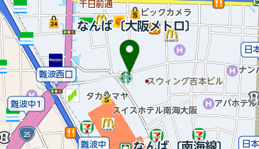 スターバックスコーヒー なんば南海通店の地図画像