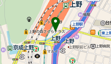 スターバックスコーヒー アトレ上野店の地図画像