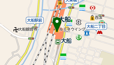 スターバックスコーヒー 大船ルミネウィング店の地図画像