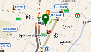スターバックスコーヒー 鎌倉店の地図画像