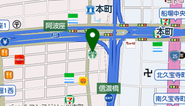 スターバックスコーヒー 西本町店の地図画像