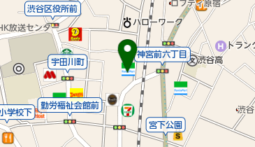スターバックスコーヒー 渋谷ファイヤー通り店の地図画像