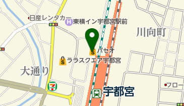 スターバックスコーヒー 宇都宮パセオ店の地図画像