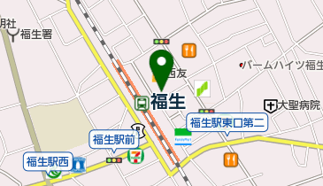 スターバックスコーヒー 福生西友店の地図画像