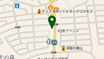 スターバックスコーヒー 熊本光の森ロードサイド店の地図画像