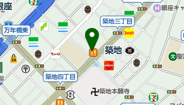 スターバックスコーヒー 築地駅前店の地図画像