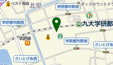 スターバックスコーヒー イオンモール福岡伊都店の地図画像
