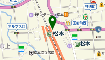 スターバックスコーヒー MIDORI松本店の地図画像