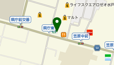 スターバックスコーヒー 水戸 県庁前店の地図画像