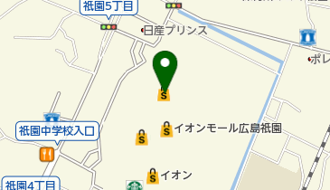 スターバックスコーヒー イオンモール広島祇園店の地図画像