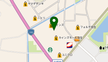 カインズ 羽生店の地図画像