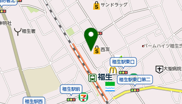 カインズ 西友福生店の地図画像