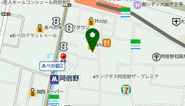 カインズ あべのand店の地図画像