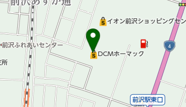 ホーマック 前沢店の地図画像