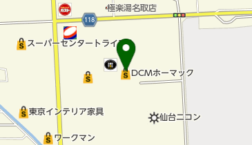ホーマック スーパーデポ名取店の地図画像
