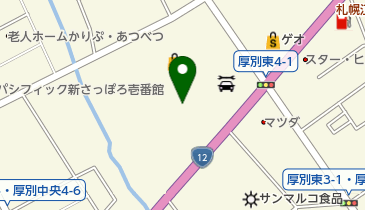 ホーマック おうちスタイル厚別東店の地図画像